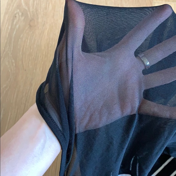 Bebe striped and mesh tunic - size small - Picture 3 of 4